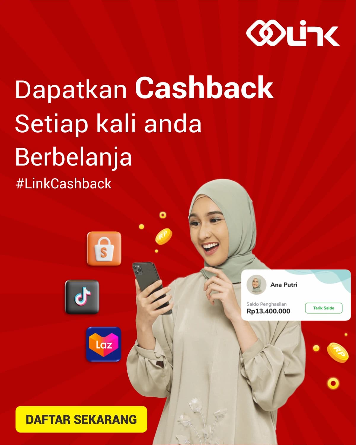 Promo Cashback 50%